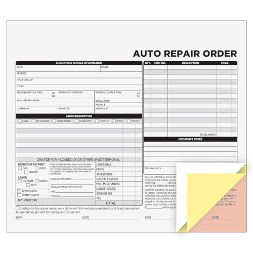 Formulaire de commande de réparation auto COSCO pour éviter les litiges clients facturation - 3