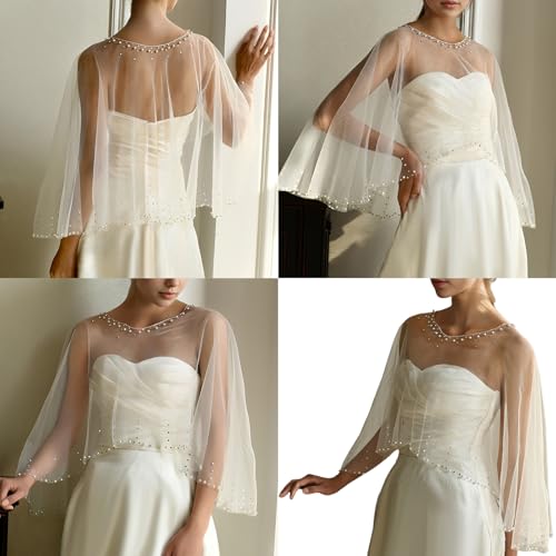 Women Mesh Shawl With Beadwork Rhinestones Seethrough Shoulder Wrap For Special Occasion And Evening Party Wear2