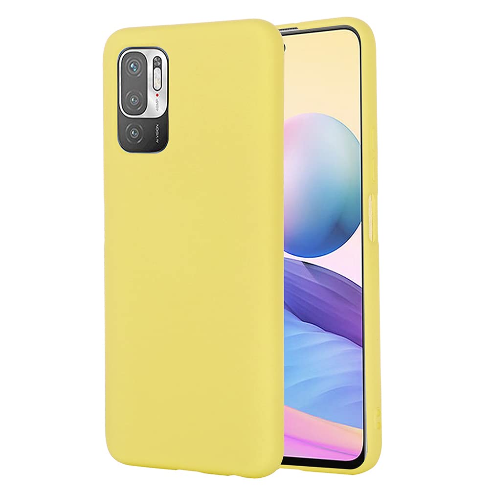 Cover Morbida In Silicone + Vetro Temperato Per Xiaomi Redmi Note 10 5G – Custodia Ultrasottile Trasparente (Blu) - 5
