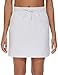 THE GYM PEOPLE Women's Sweat Skirts Drawstring Cotton Casual Work Lounge Jersey Skirt with Square Pockets Heather White