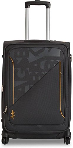 Image of Skybags Imprint Polyester 66 cms Grey Soft Sided Suitcases (STIMPW66GRY)