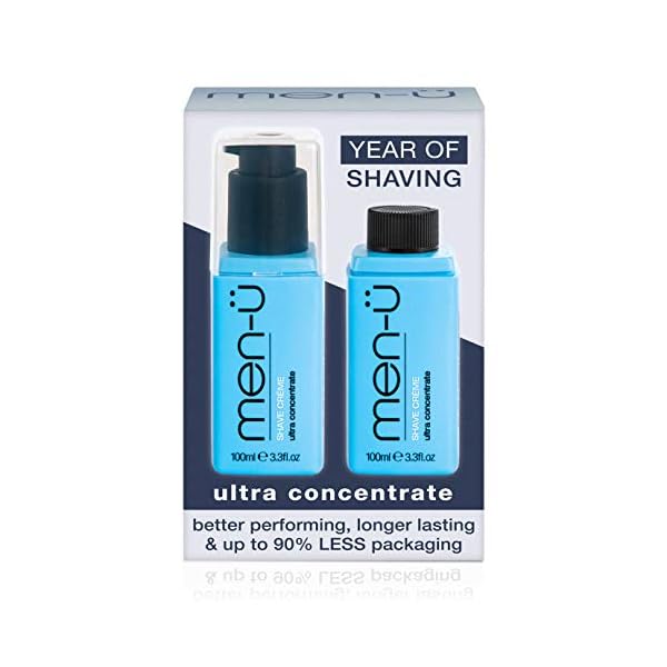 men-ü - Shave Creme Refill Kit - Rasiercreme mit Menthol - Nachfüllset
