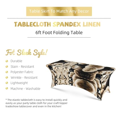 Housse table rectangulaire extensible 1,8 m élasthanne fête mariage - 6