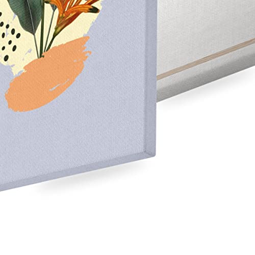 Toile imprimée Heliconia affiche jungle tropicale 40x56 cm pour mur
