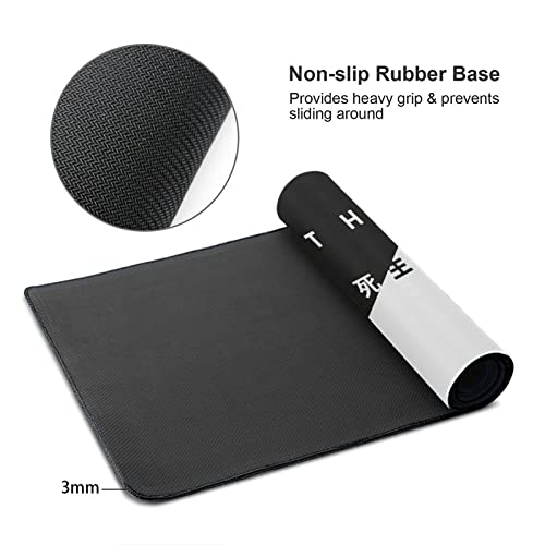 Cdeb Black And White Cherry Blossom Gaming Mouse Pad Xl, Extended Stitched Edges,Large Mouse Mat Desk Pad, Long Non Slip Rubber Base Mice Pad（31.5 X 11.8 Inch） #TOP2