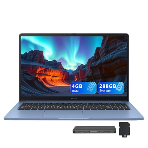 Image of ASUS Chromebook CX15 15.6 inch FHD IPS Laptop, Intel Celeron N4500, 4GB RAM, 288GB Storage (128GB eMMC+160GB Docking Station Set), Intel UHD Graphics, Number Pad, HD Webcam, WiFi 6, Chrome OS, Blue