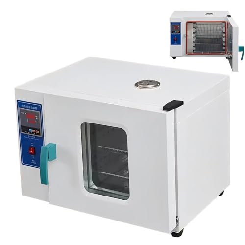 JIYINGHUI Horno de Convección de Laboratorio, Horno de Secado Eléctrico Horizontal de 43 L, Circulación de Aire Forzado Y Control Digital para Procesos de Secado En Laboratorio StainlessSteel-43L