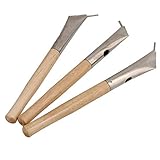 Mxfans 3pieces Printing Batik Pens Pottery Clay Sculpture Craft Wax Art Tools Set