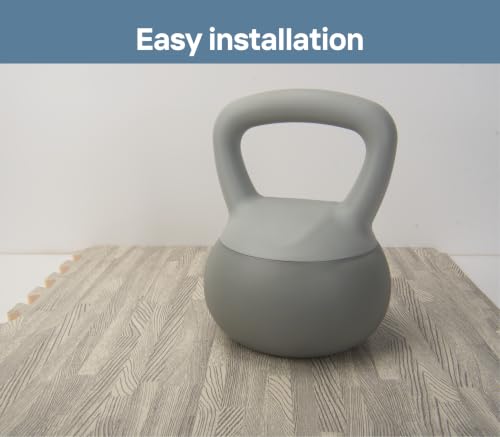 Image of Art3d 48 Sq.Ft Eva Puzzle Exercise Mats, 24 inchx24 inch x 1 /2 inch Thick Foam Interlocking Tiles for Flooring, Workout, Gym Equipments, Pack of 12, Grey Oak