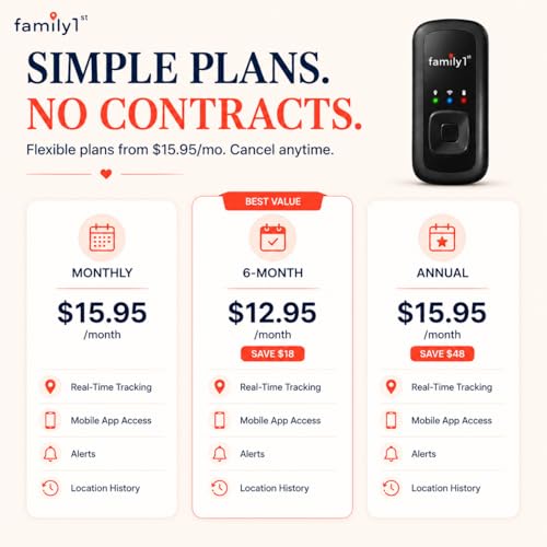 Image of Family1st Portable Automobile GPS Trackers for Vehicles, Cars, Loved Ones, Real Time Tracking App, Up to 30 Days Battery Life, Hidden Tracking for Theft Protection & Subscription Needed.