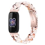 Gimuk Cinturini compatibili con Fitbit Inspire 3, cinturino sportivo in acciaio inossidabile in metallo, cinturino di ricambio in resina per Inspire 3 Activity Tracker, Small/Large, Resina