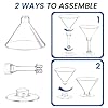 CALBODE 40 Pack Plastic Martini Glasses 5 Oz Disposable Cocktail Glasses, Tall Mini Martini Cups, Plastic Margarita Glasses Perfect for Spring Party Birthday Wedding Easter and All Events #2
