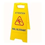 Panneau de signalisation 'sol glissant'