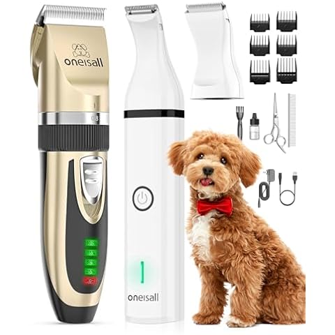 oneisall Dog Clippers and Dog Paw Trimmer Kit 2 in 1 Cover