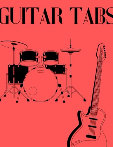 Guitar Tab livret de notes avec grilles d'accords format nomade 100 pages - 2