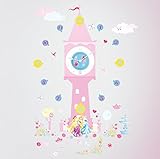 Garantie : 1 an(s) Worlds Apart 865052 Stickers Horloge Disney Princesses, Rose