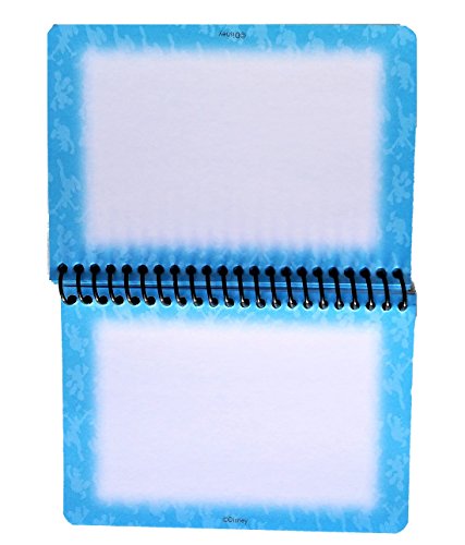 Carnet mémo à spirale Disney bleu petit format pour notes