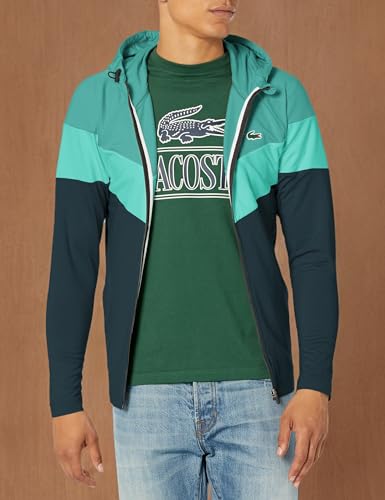 Lacoste Men's Colorblock Zip Up Hooded Sweatshirt3