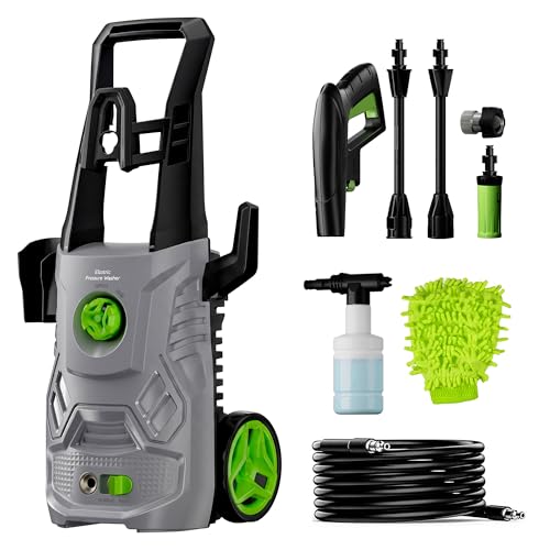 Image of Pressure Washer, 4200 PSI 2.6 GPM Power Washer with 23FT Hose, Foam Cannon, Portable Pressure Washers Ideal for Driveway, Patio, Deck, Fence and Car Wash Home Cleaning
