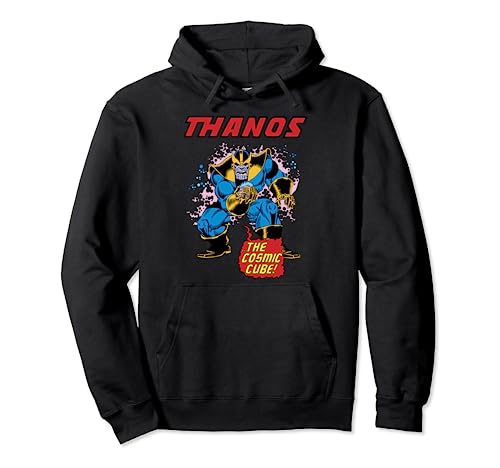 Hoodie Thanos Marvel avec Cosmic Cube sweat à capuche rétro geek
