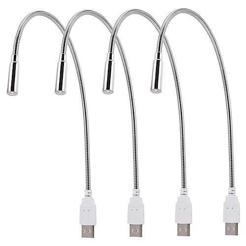 Angoily USB Keyboard Led Light 4 Pack Night Lamp for Computer USB Reading Lamp Eye Care