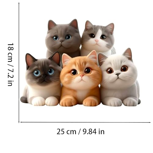 Vinilos Decorativos de Gatos, Impermeables y Removibles miniatura 4