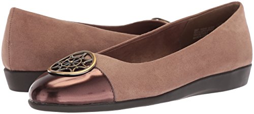 A2 By Aerosoles Women's Trend Book Ballet Flat, Taupe Combination, 7.5 M Us #TOP6
