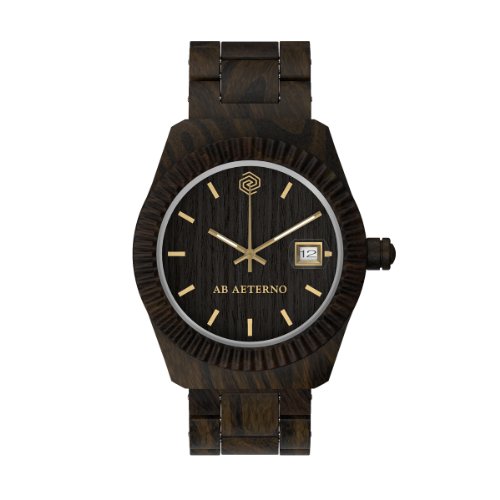 Montre Storm AB AETERNO en bois naturel noir pour homme élégant