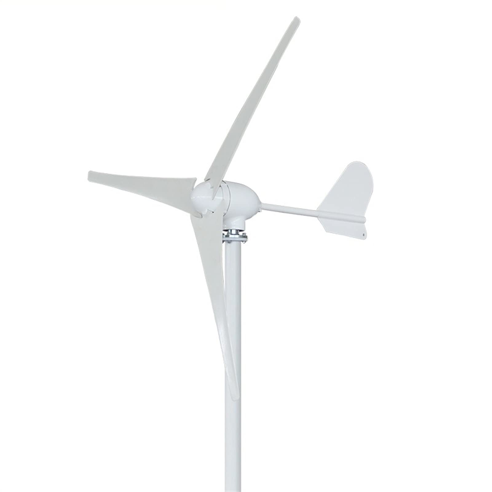Real 500 W Horyzontalny generator turbiny wiatrowej 12 V 24 V 48 V 3/5 Blades Windmill Strona główna Użyj + 600 W Sterownik ładowarki(Hoop base,3 BLADES_48V_500W)