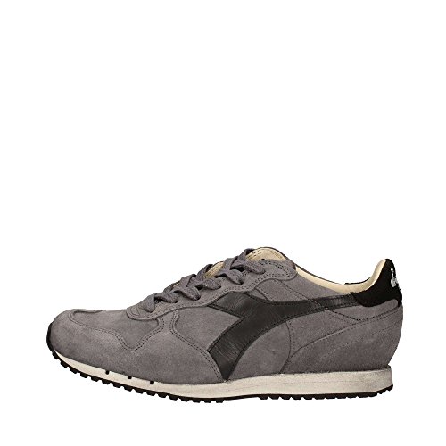 DIADORA - DIADORA HERITAGE TRIDENT S SW SNEAKERS IN PELLE SCAMOSCIATA - 632001 - 9,5, C4400 GRIGIO/NERO