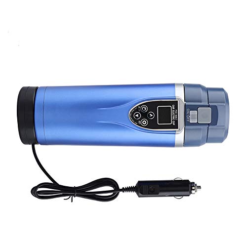 Chaleira de chá portátil, copo de aquecimento de carro de forro de aço inoxidável, conveniente e prá