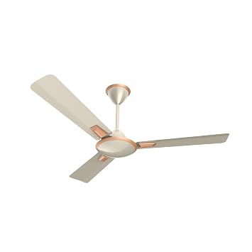 Crompton Premion Aura Prime 1200 Mm (48 Inch) Ceiling Fan (Butter Scotch) Star Rated Energy Efficient Fans, Off White