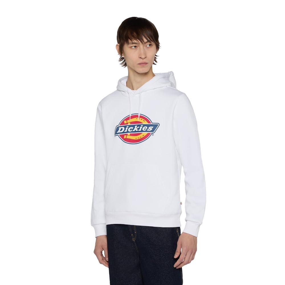 Dickies Men's White Icon Logo Hoodie Whx1 L, L