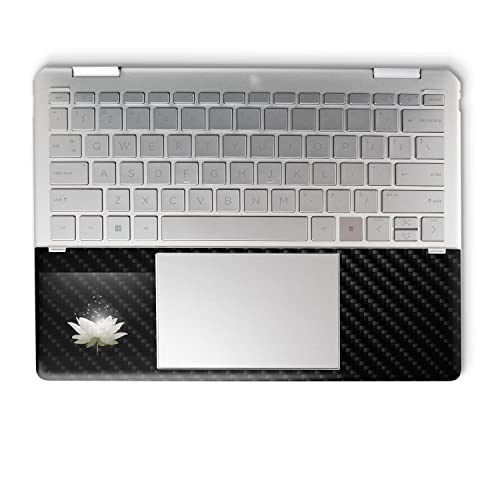 Image of MightySkins Carbon Fiber Skin Compatible with HP Spectre x360 14 inch (2022) Full Wrap Kit - Twilight Lotus | Protective Durable Textured Carbon Fiber Finish | Easy to Apply | Made in The USA