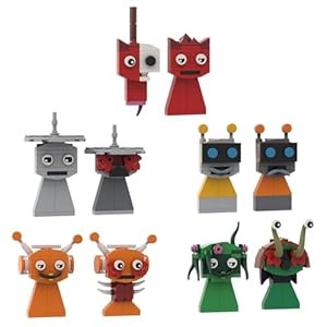 Sprunki Building Blocks Set, 10 in 1 Fun Bot/Raddy/Oren/Vineria/Clukr Horror Normal Form, Monster Horror Game Action Figure Model Display and Collectible,Suitable for Fan Adult Boy Girl Kid Aged 6+