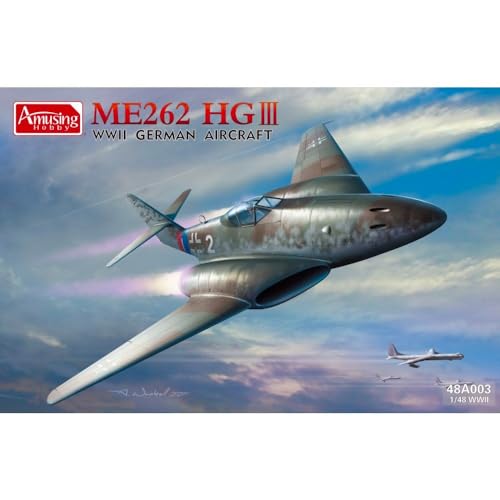 Amusing Hobby アミュージングホビー 1/48 ドイツ空軍 ME262 HGIII プラモデル AMH48A003 成型色 Amusing Hobby アミュージングホビー 1/48 ドイツ空軍 ME262 HGIII プラモデル AMH48A003 成型色