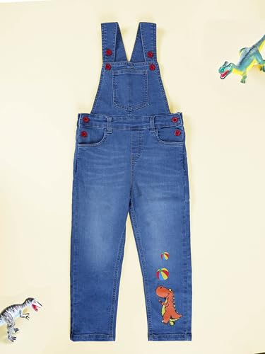 Image of KiddoPanti Boys Denim Dungaree Pant