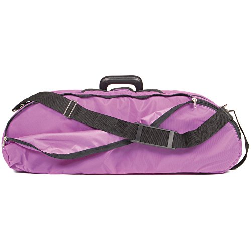 Bobelock 1047Fv Purple Fiberglass 4/4 Violin Case With Silver Velvet Interior And Protective Bag #TOP3