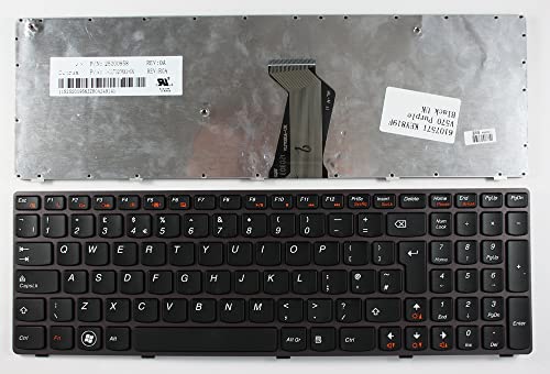 Clavier PC portable de remplacement violet compatible Lenovo 25200958 touches bloquées
