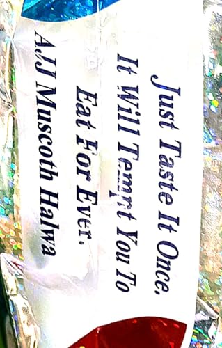 1kg AJJ Sweets & Bakery Muscoth Halwa, Traditional Indian Sweet, Holographic Package 200gm- Pack of 5