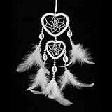 Material: Natürliche Feder GNLK Traumfänger,Böhmische Handgemachte Pfirsich Herz Doppelring Weiße Feder Perle Zähne Shell Wandbehang Dekorationen Für Kinderzimmer Home Decoration Ornamente Handwerk Geschenk