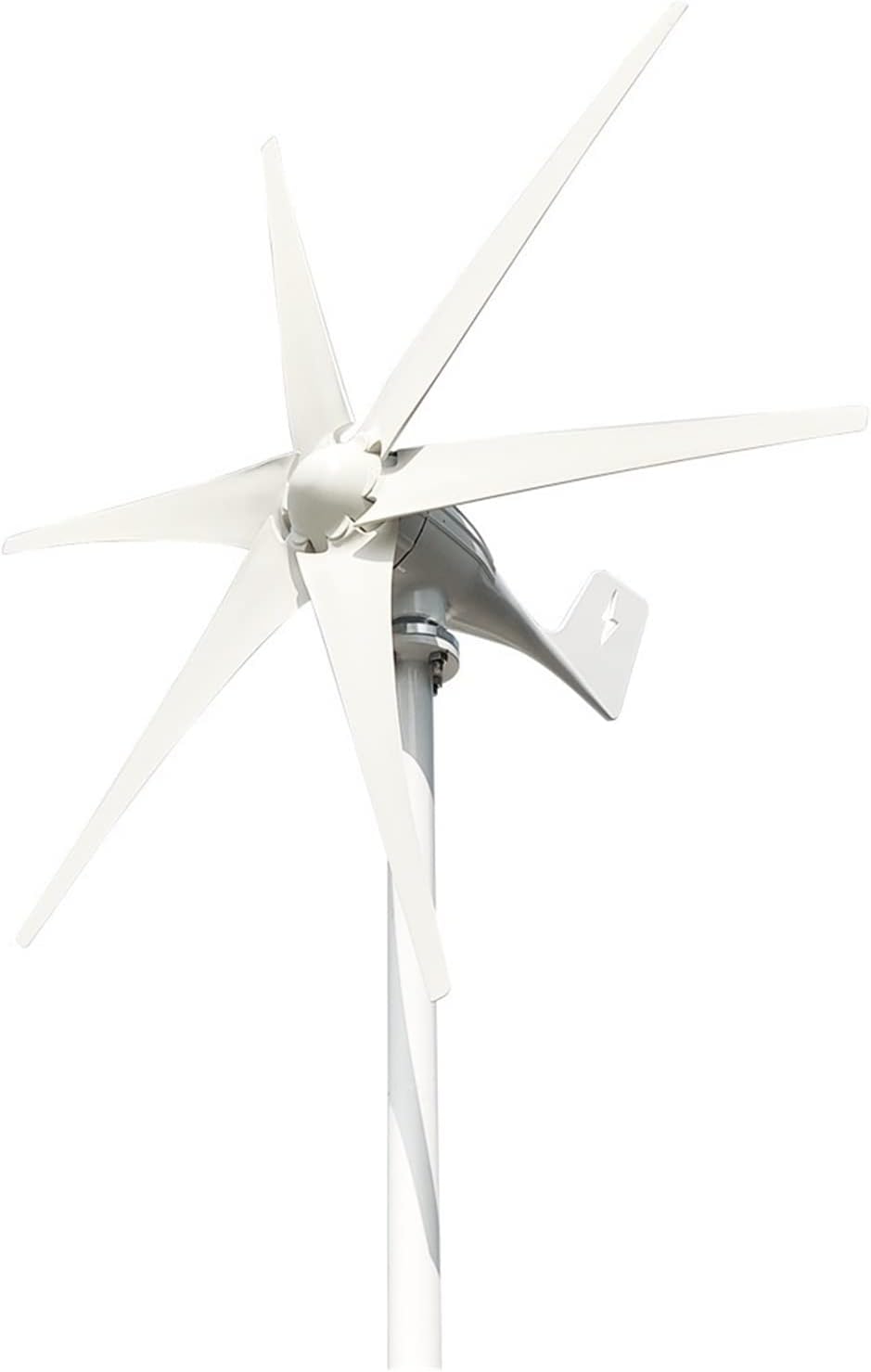Windmill Generator Power 2000w 12v 24v 48v 6 Blades With Off Grid System Mppt And Hybrid Charge Controller For Home(Turbine Only,24V)