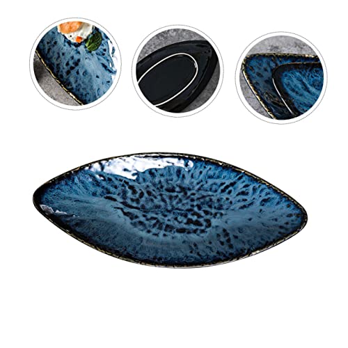 Plato cerámico japonés para sushi multiuso miniatura 5