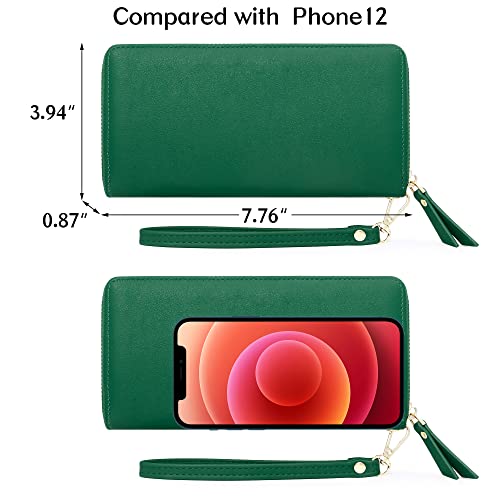 Geead Wallets For Women Large Capacity Pu Leather Credit Card Holder Clutch Wristlet Wallet #TOP3