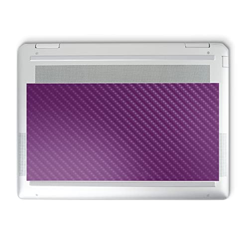 Image of MightySkins Carbon Fiber Skin Compatible with HP Spectre x360 14 inch (2022) Full Wrap Kit - Solid Purple | Protective, Durable Textured Carbon Fiber Finish | Easy to Apply | Made in The USA