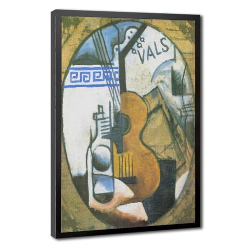 Impression sur toile guitare Popova pour habiller un mur vide de salon avec cadre inclus