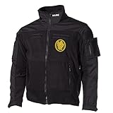 Copytec Combat Fleecejacke Deutscher Jäger Jägertruppe Bundeswehr Namen JgBtl #30470, Größe:4XL, Farbe:Schwarz