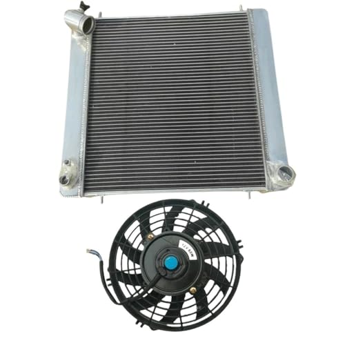 Radiateur alu 52mm haut de gamme et ventilateur performant pour XKE 1966