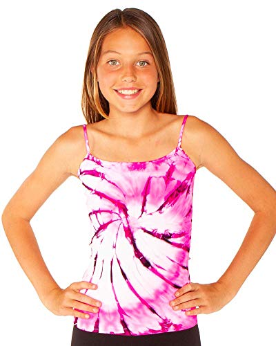 Girls (7-10) Swirl Tie Dye Full Cami Tank Top3