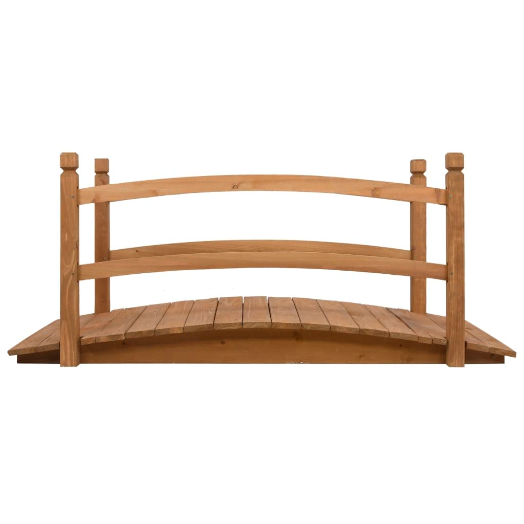 INLIFE Puente de jardín de 140 x 60 x 60 cm, madera maciza de abeto